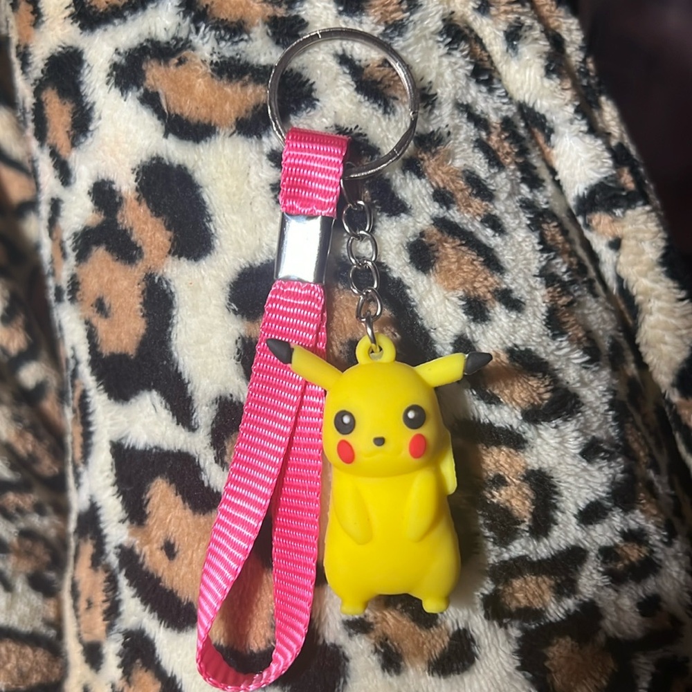 Pokémon keychain pink